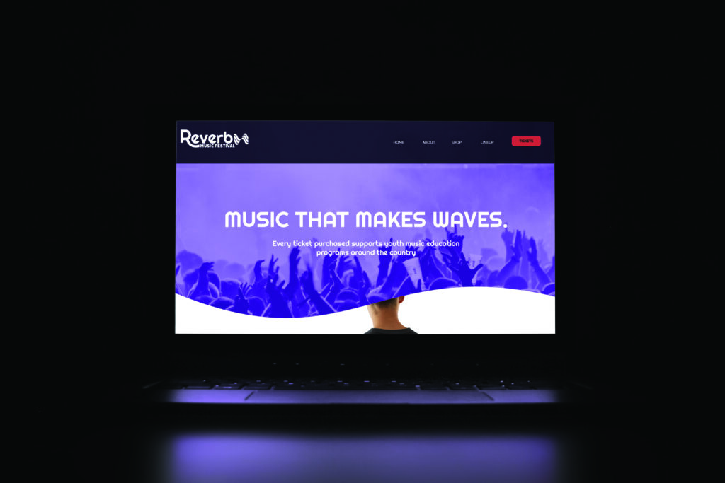 glowing laptop mockup